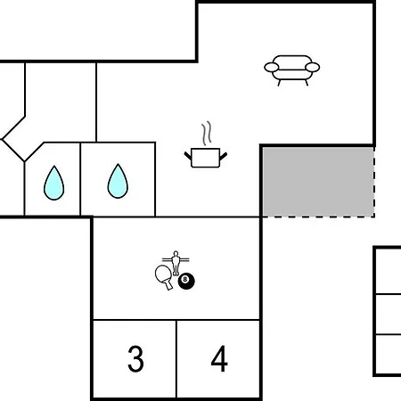 Сasa de vacaciones Gorgeous In With Kitchen Sjolund